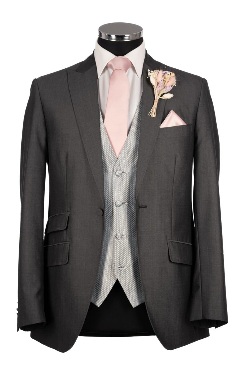 Charcoal Grey Mohair Lounge Suit